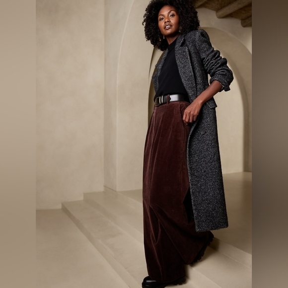 Banana Republic Pants - Banana Republic Rivoli Relaxed Corduroy Pant Dark Cherry Red NWT